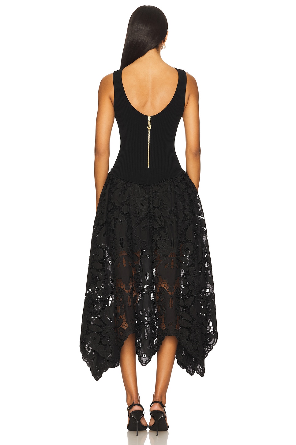 Aje Atlas Knit Midi Dress in Black | REVOLVE