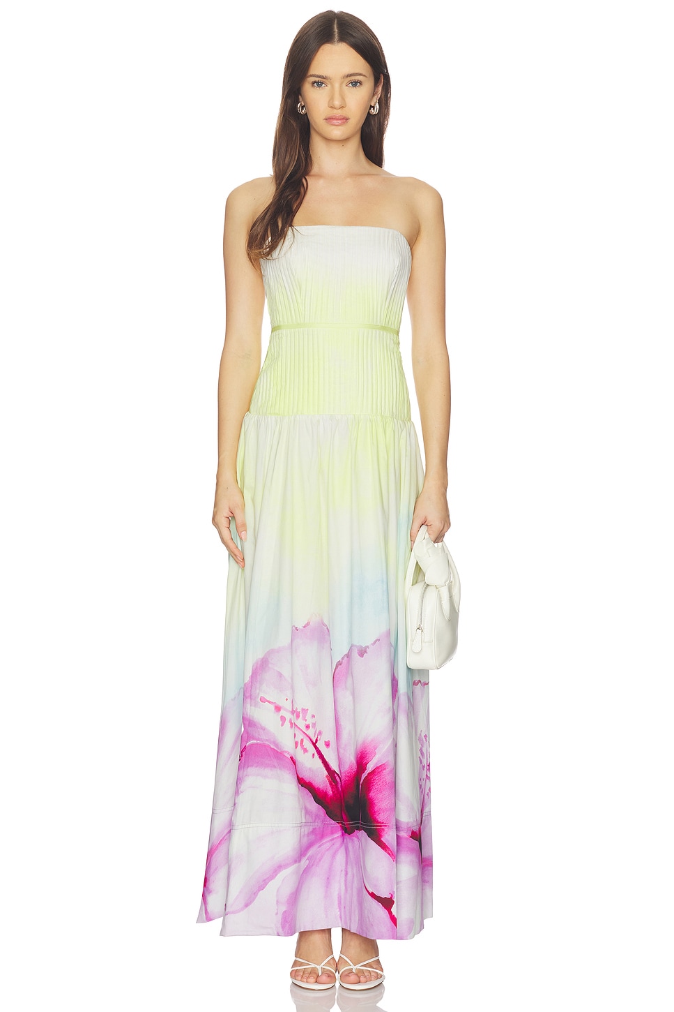 pink bridesmaid dress with scarf Hire Aje Violette Gown Size 10 – lonedresshire main image 0