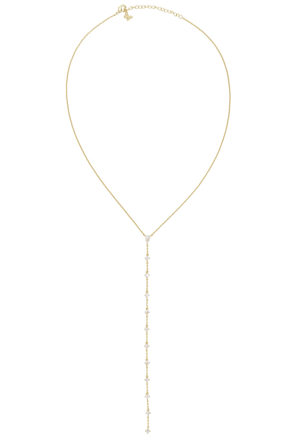 Teardrop Drop Lariat Necklace