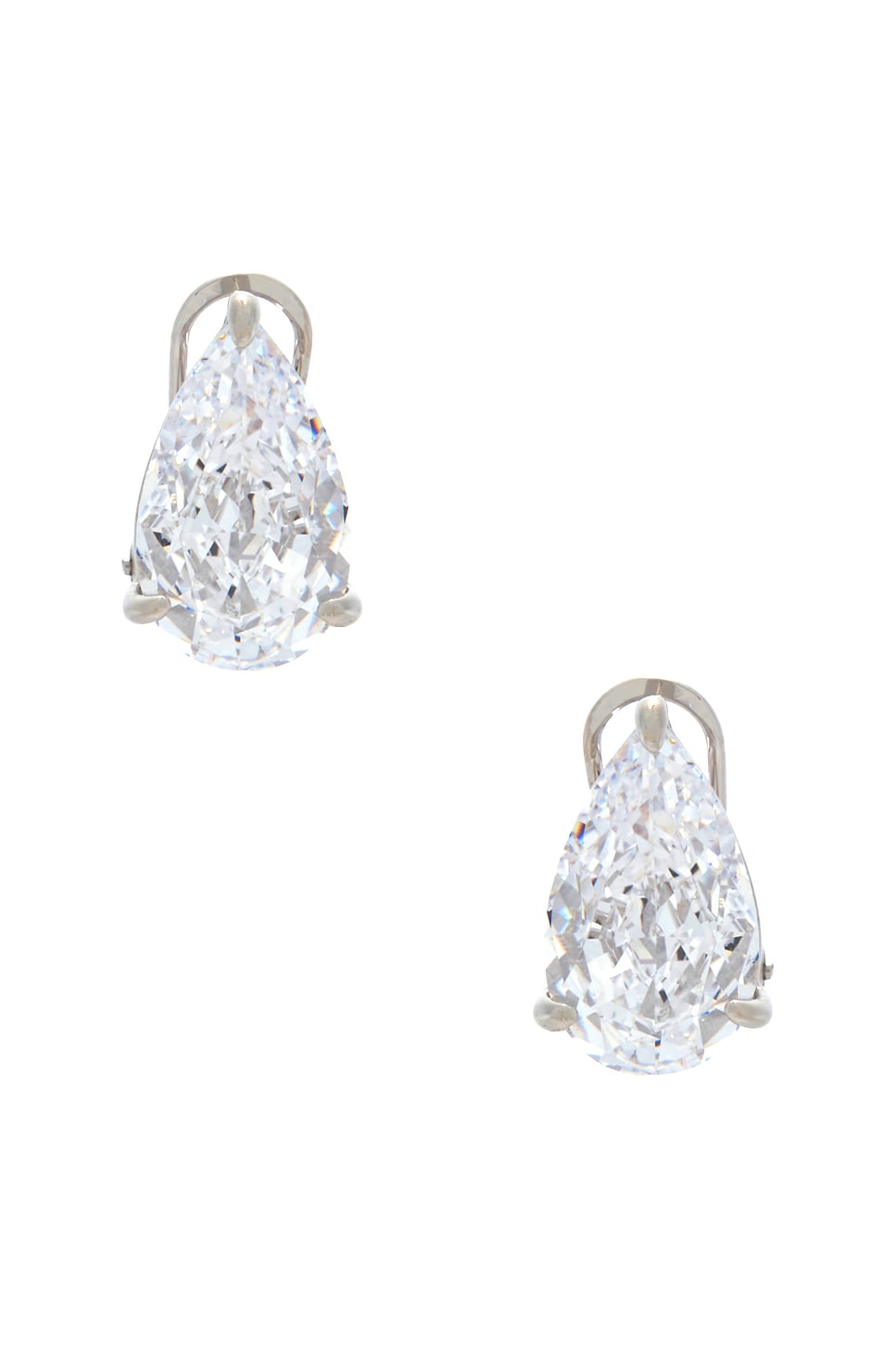 Cz Fancy Pear Stud Earring