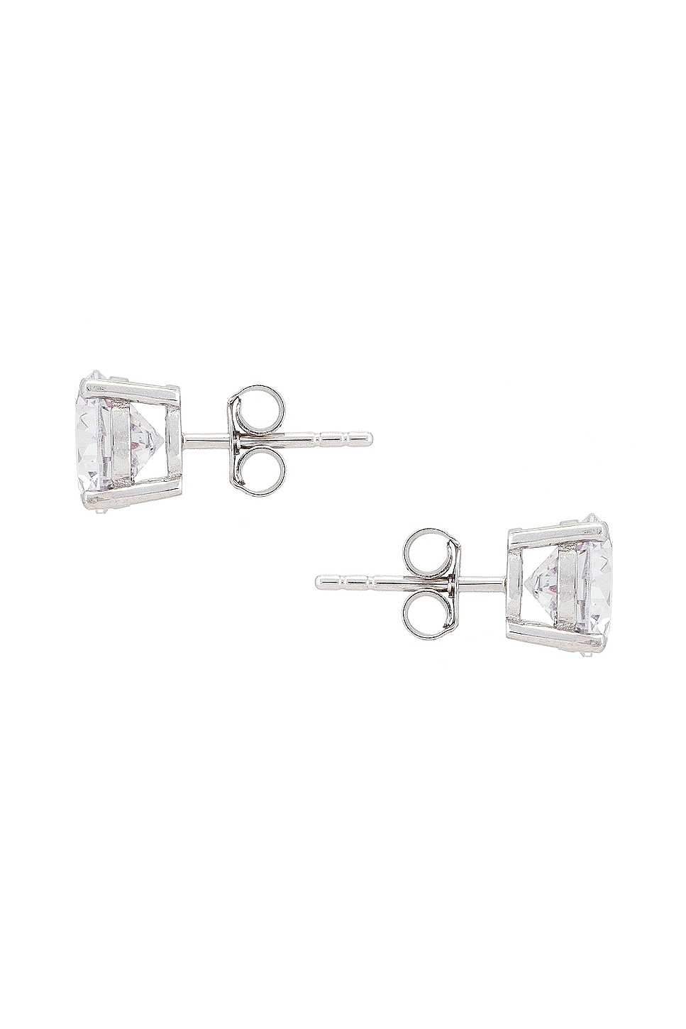By Adina Eden Juliette Stud Earring in Silver