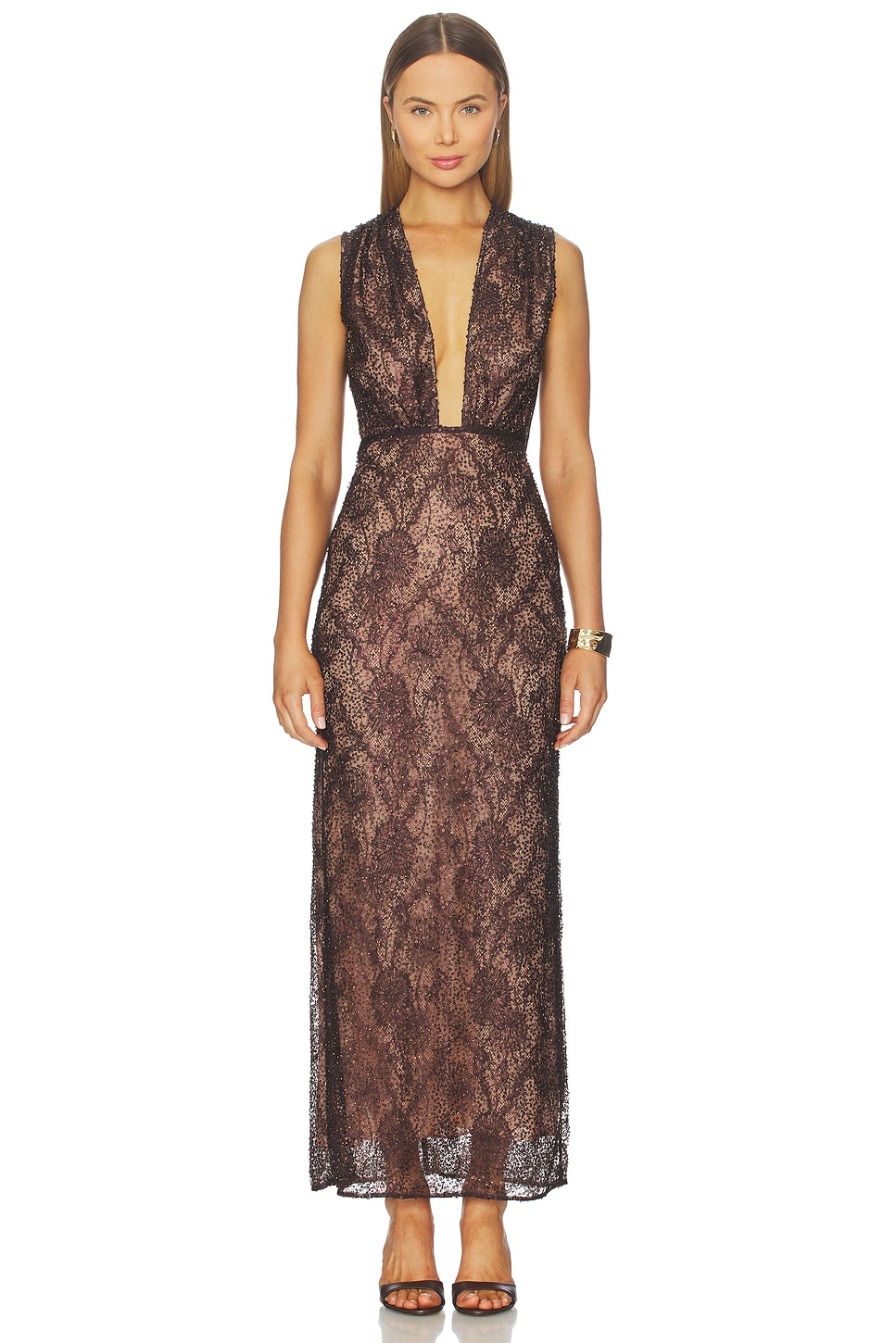 AKNVAS Leo Beaded Gown