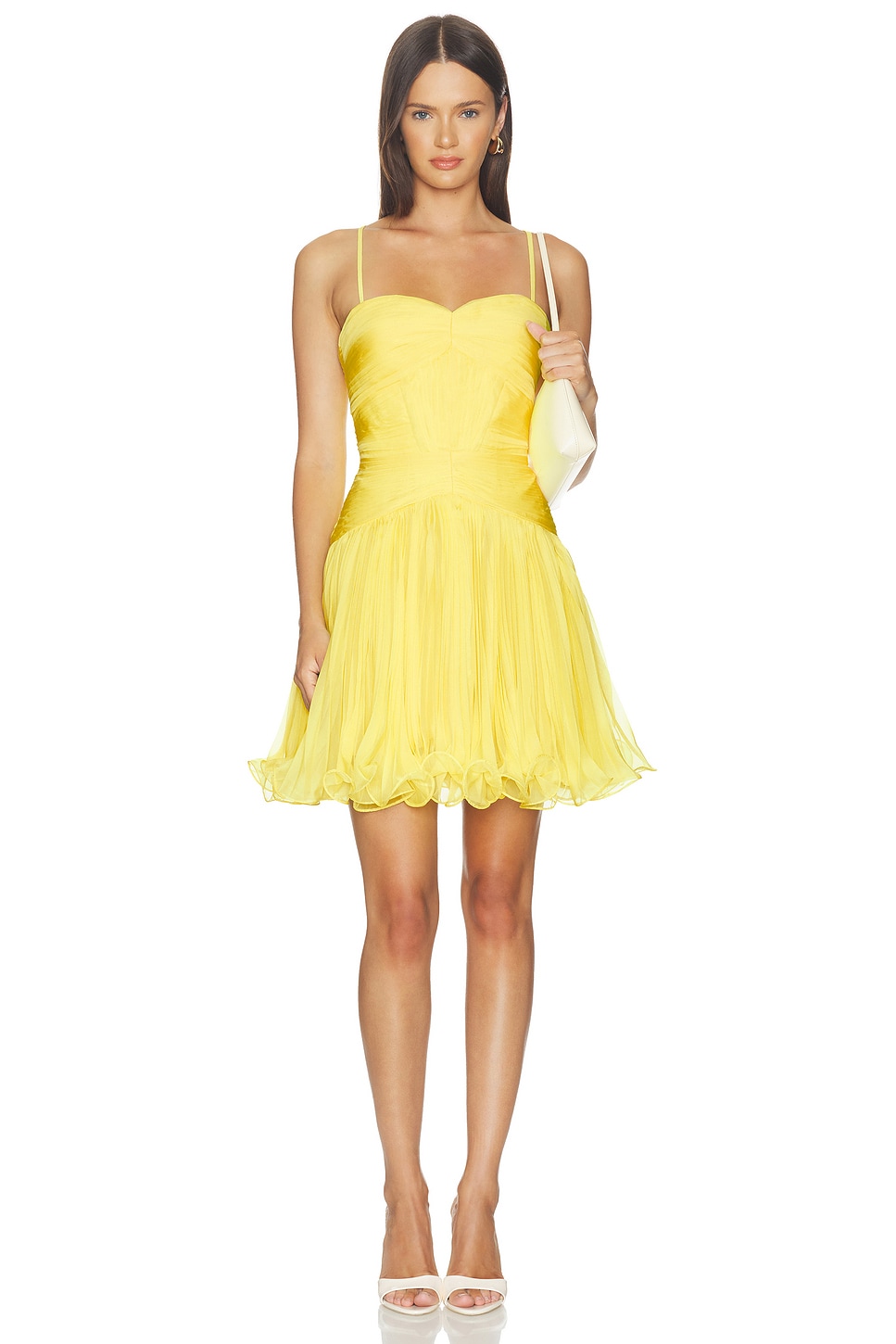 canary yellow cocktail dress Capri Diamonte Slip Dress In Canary Yellow