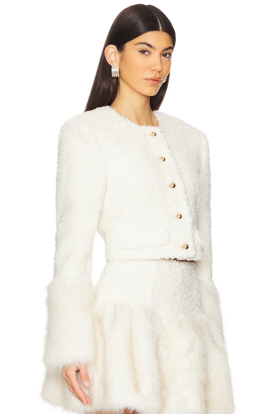 Barnette Faux Fur Blazer - Thumbnail 2