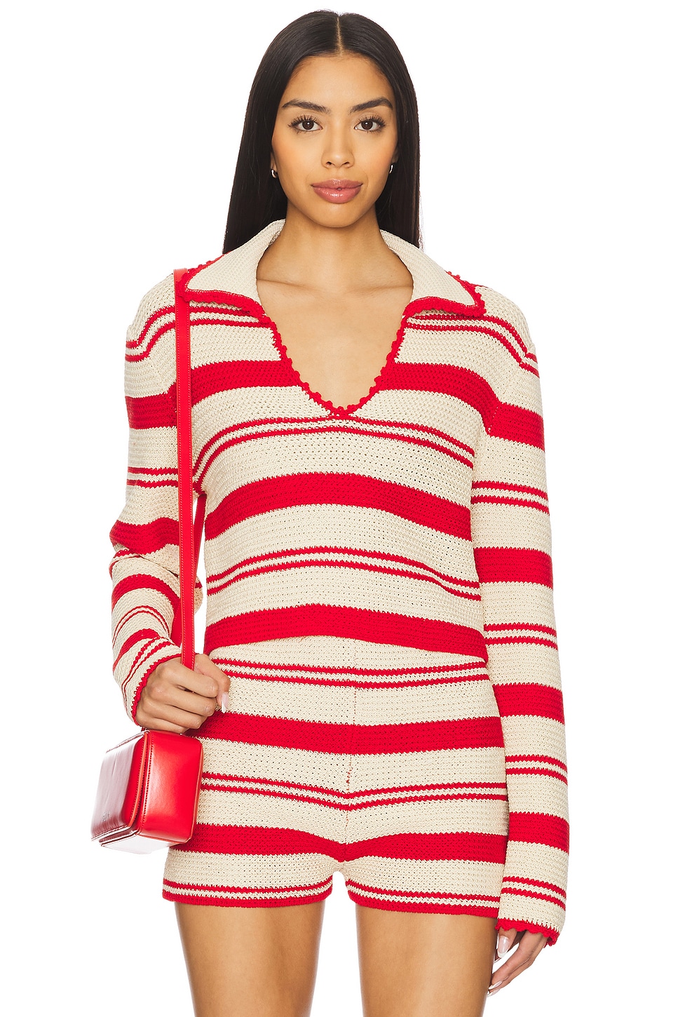 AKNVAS Rowan Two Toned Knit Crop Top