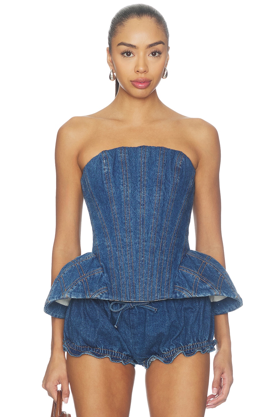 AKNVAS Emmi Corset Denim Top