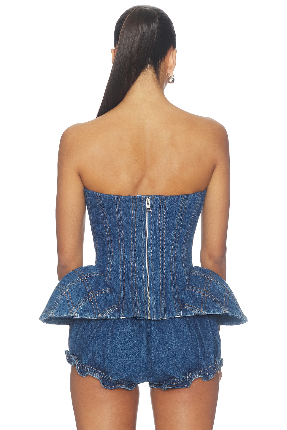 AKNVAS Emmi Corset Denim Top