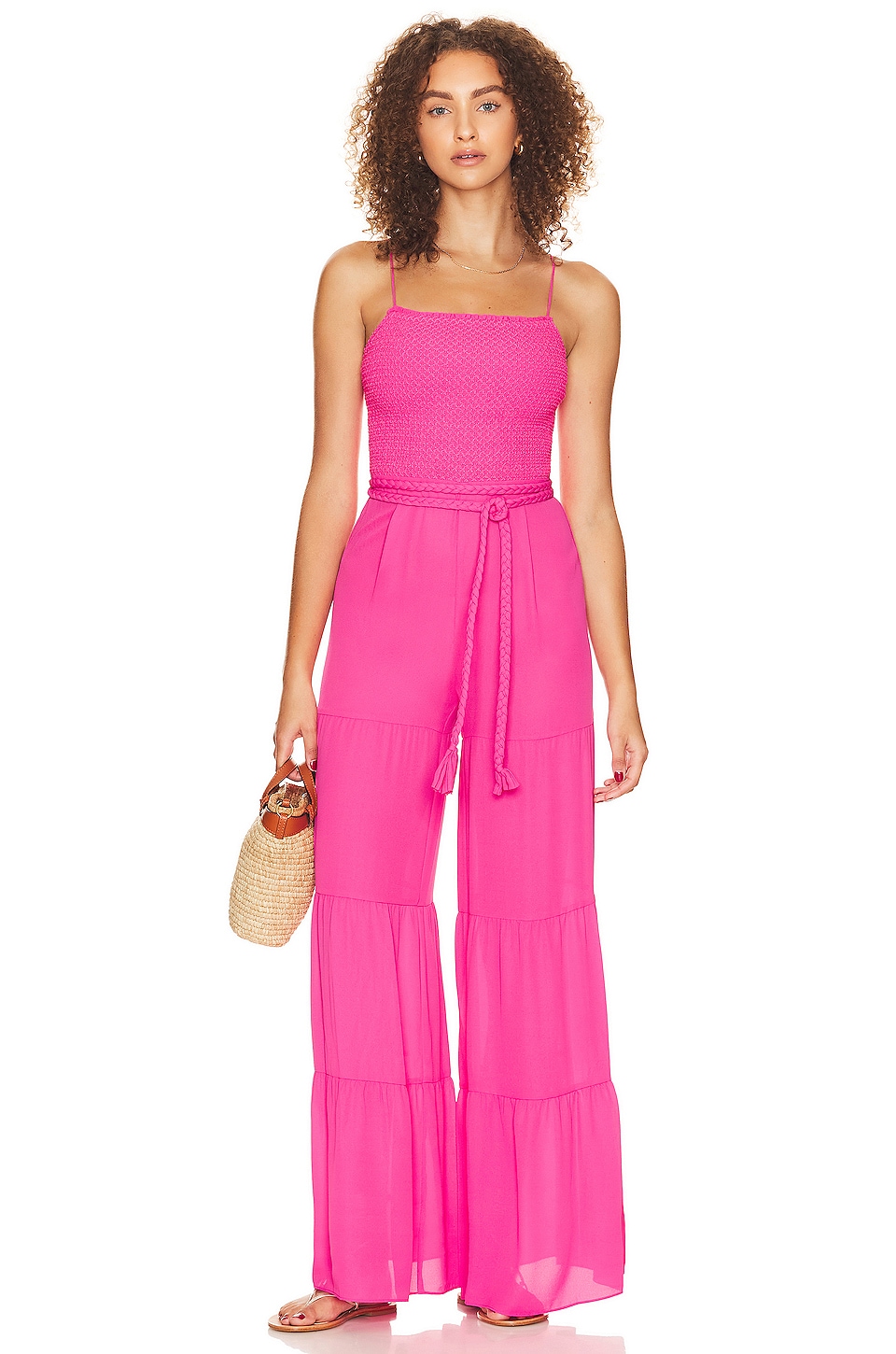 alice and olivia pink jumpsuit