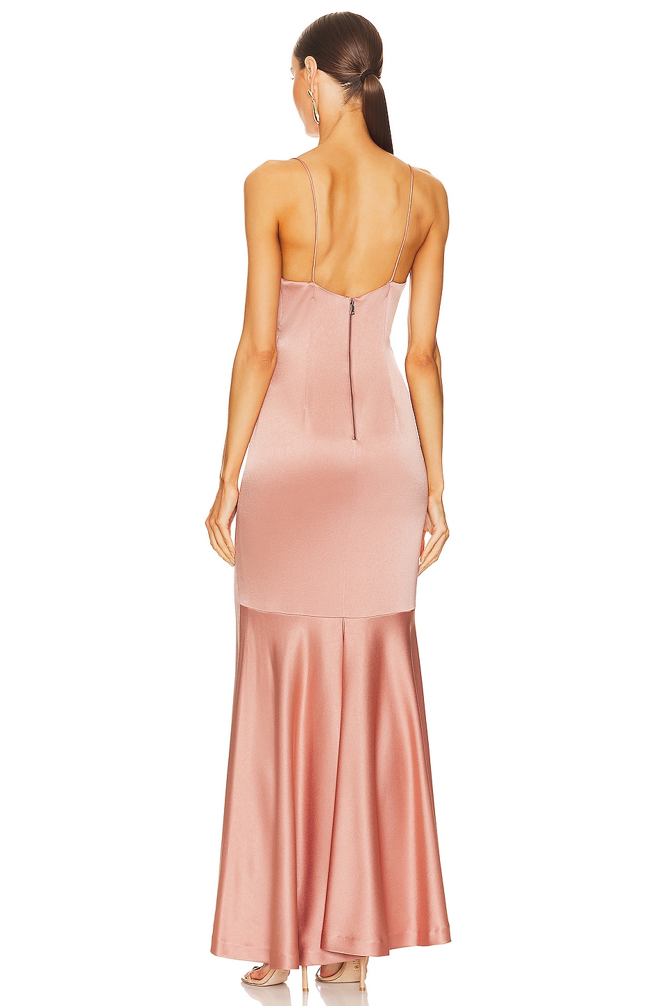 Alice + Olivia Julietta Slip Dress in Burnt Rose | REVOLVE