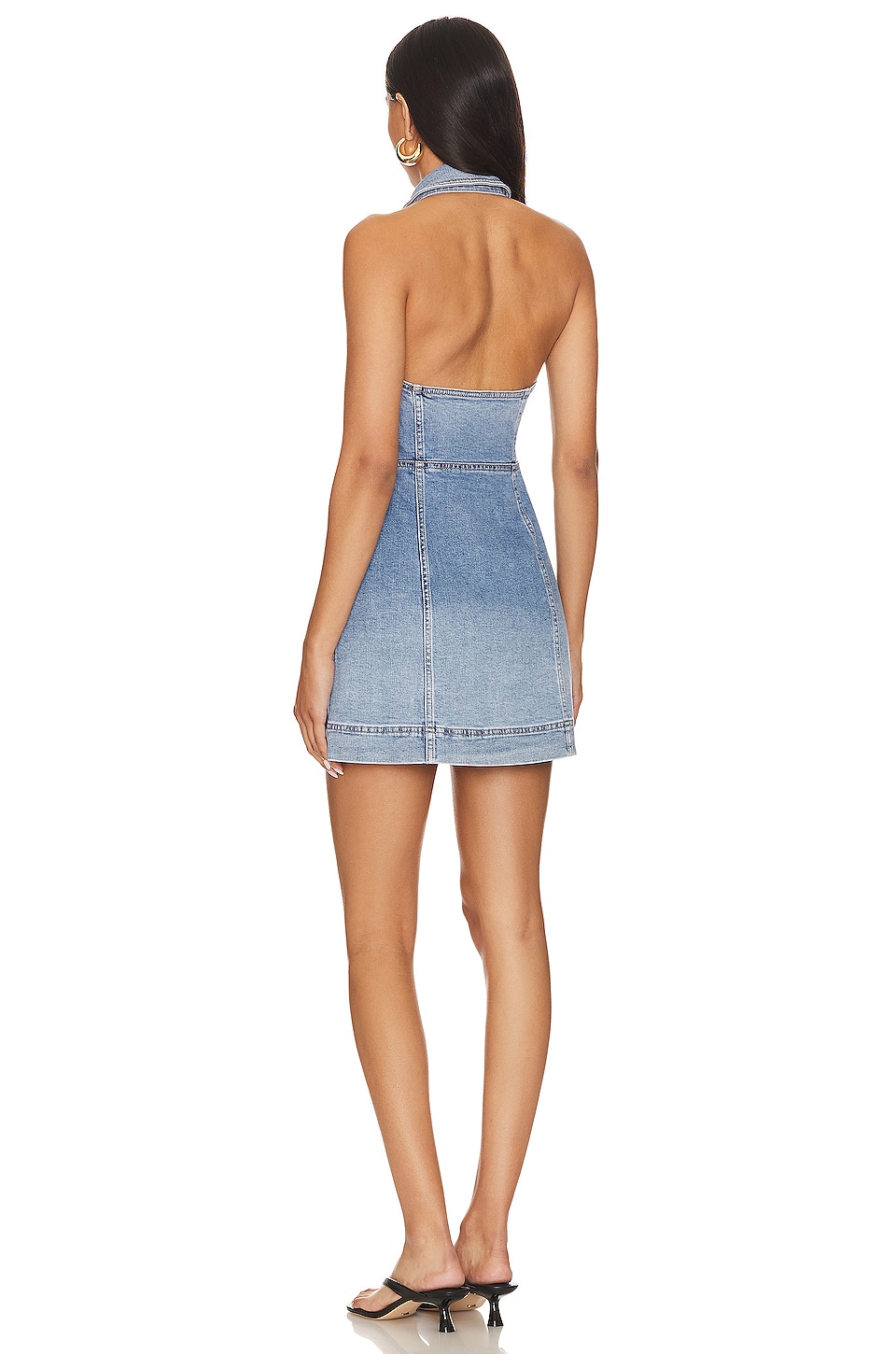 Alice + Olivia Kendall Denim Mini Dress in Ivy Blue | REVOLVE