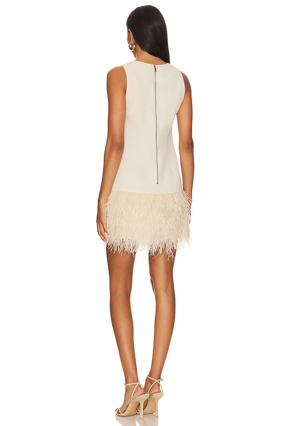 alice + olivia Coley Feather Dress