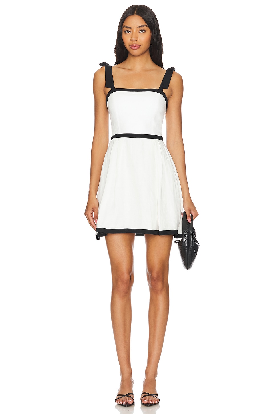 Alice + Olivia ELOISA ミニドレス - Off White & Black | REVOLVE