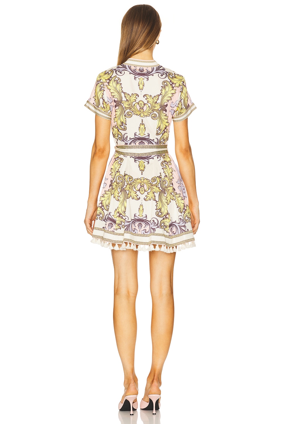 【Alice+Olivia】アリス&オリビア LUCY ミニシャツドレス Lucy Mini Shirt Dress In Day Dreamer | Alice + Olivia