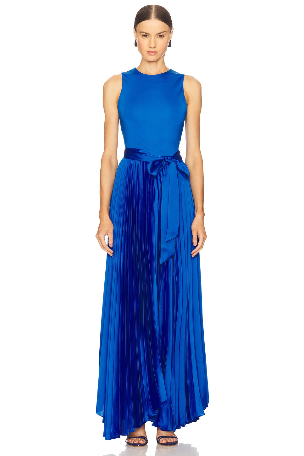 Alice + Olivia Chara Maxi Dress in True Blue | REVOLVE