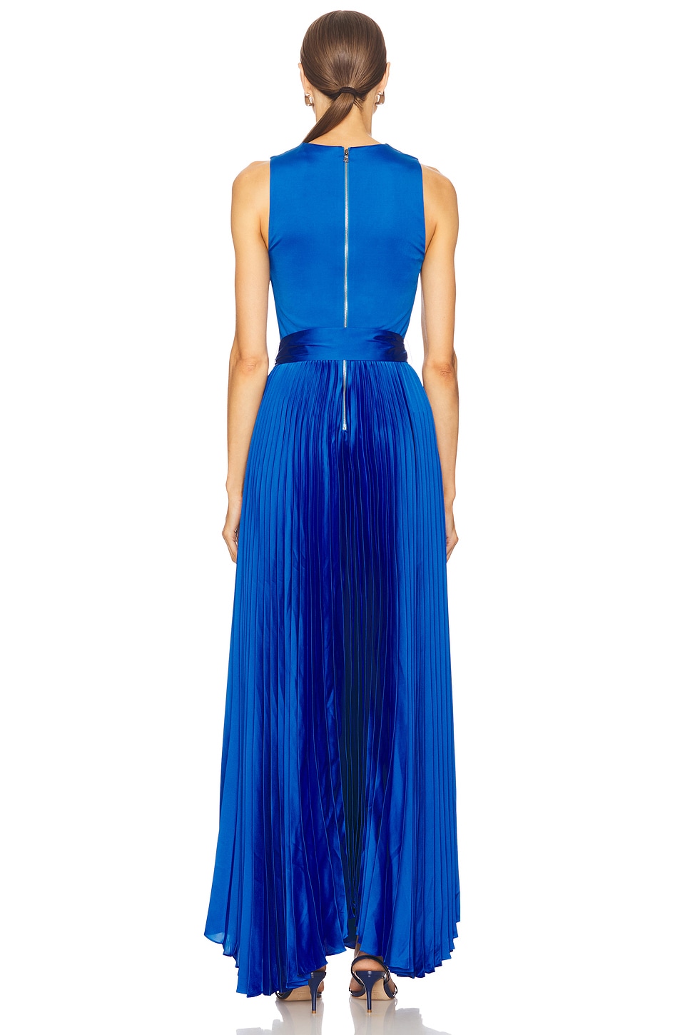 alice and olivia chara sleeveless pleated maxi dress Chara Maxi Dress