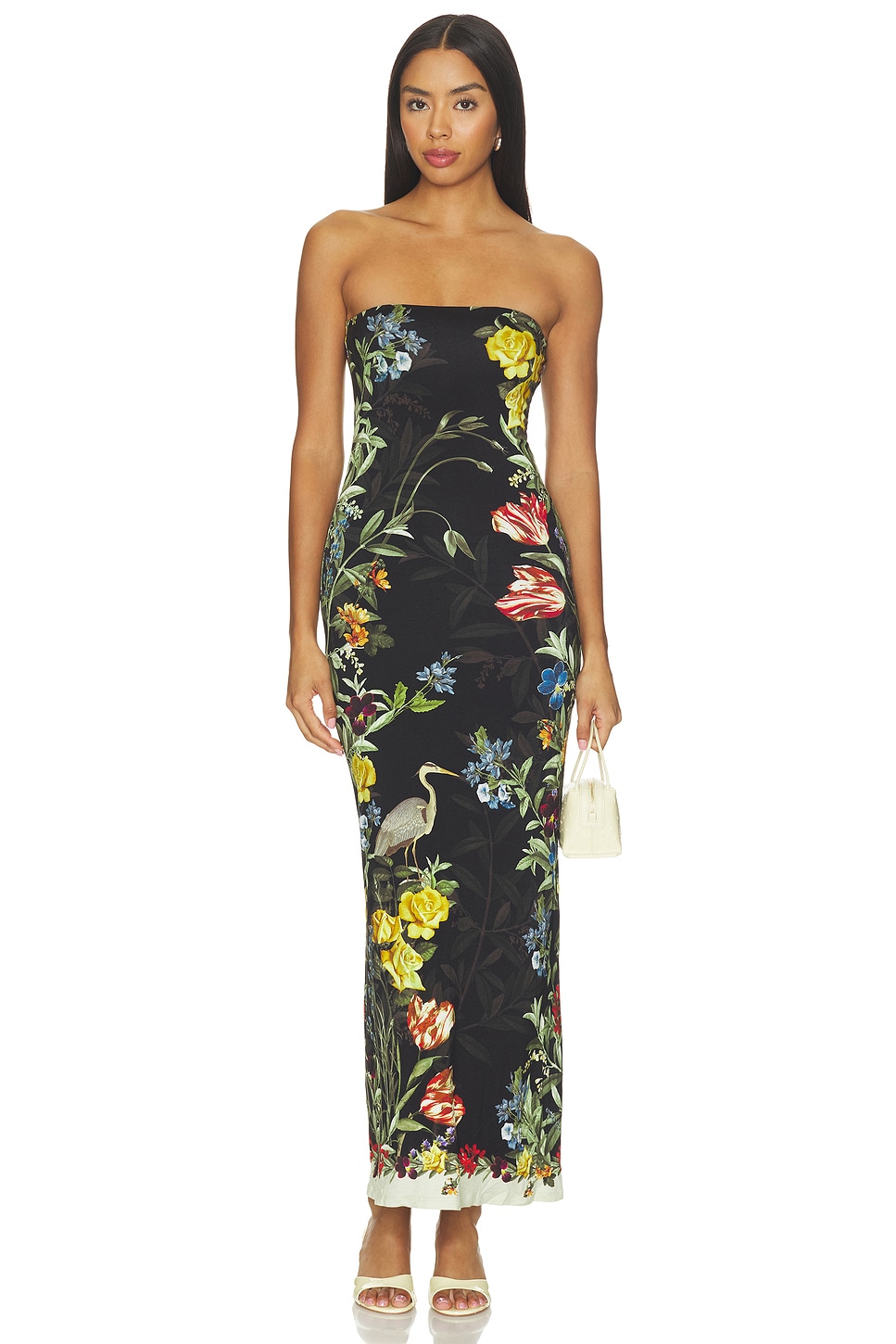 Delora Strapless Midi Dress