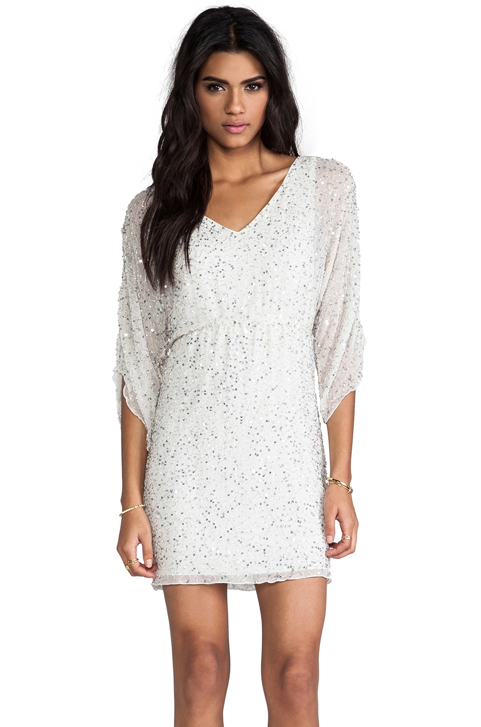 embellished tunic dress