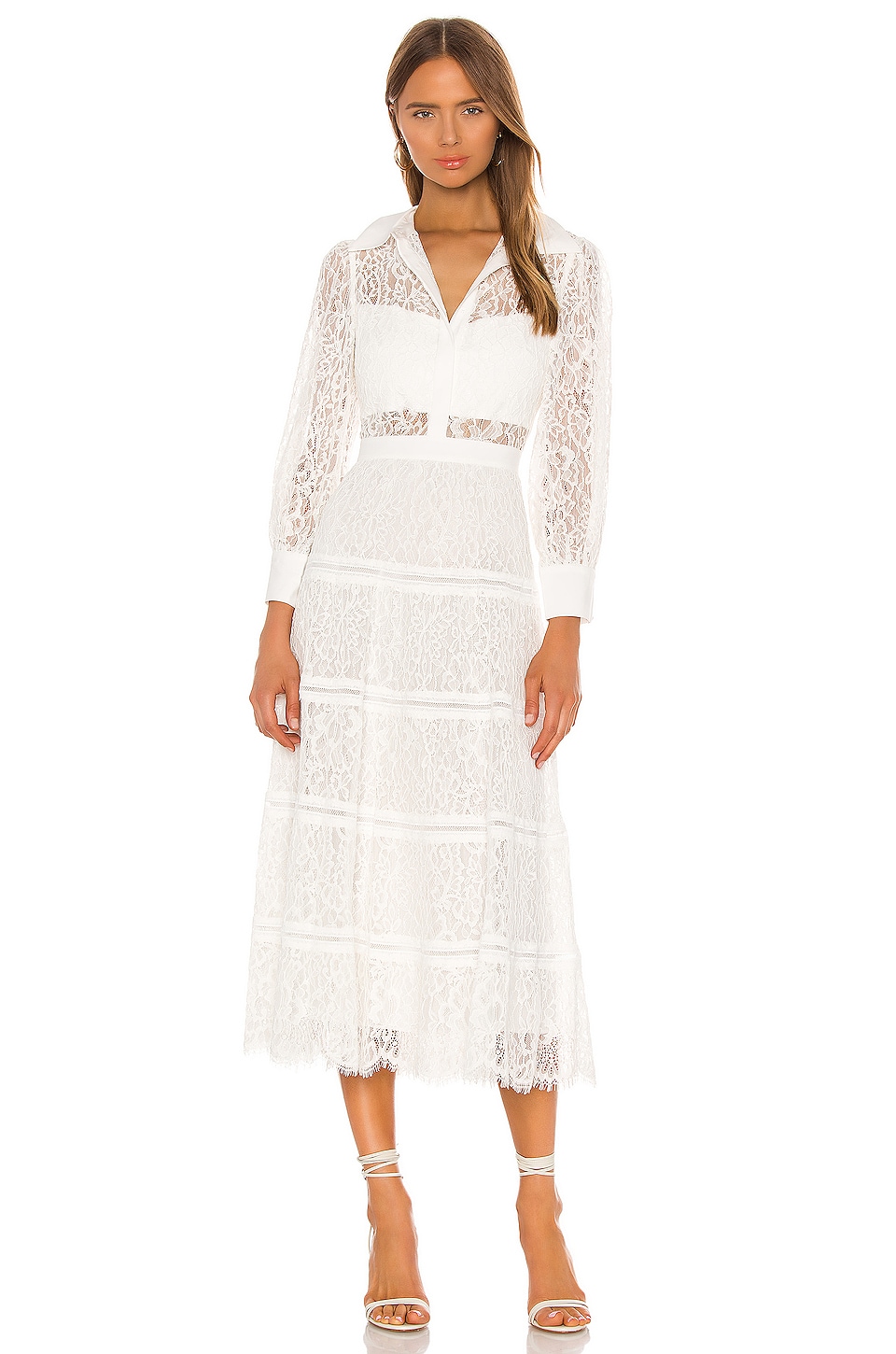 alice and olivia tiered dress