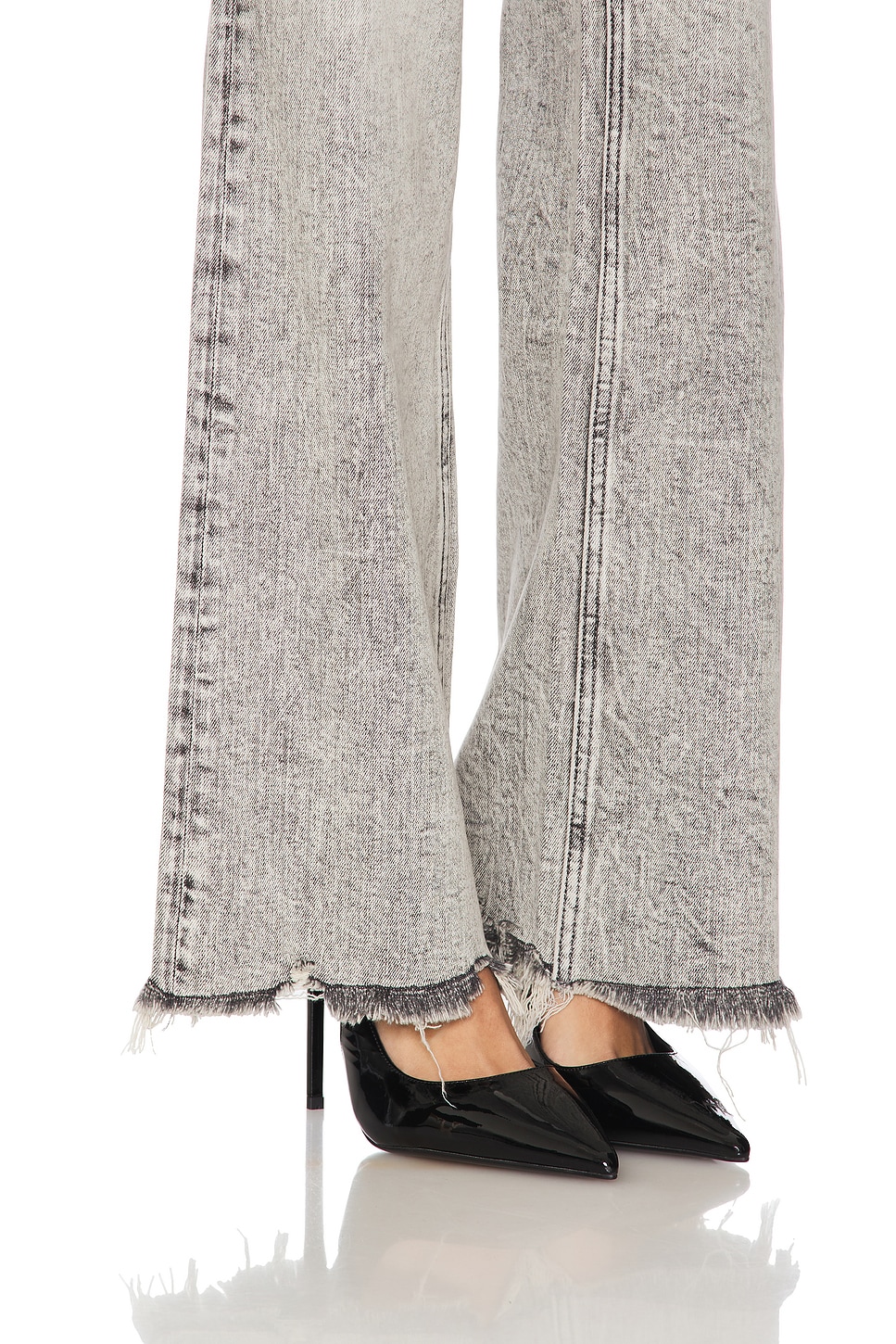 Alice + Olivia Delancey High Rise Relaxed Boot Cut Jeans in Peyton