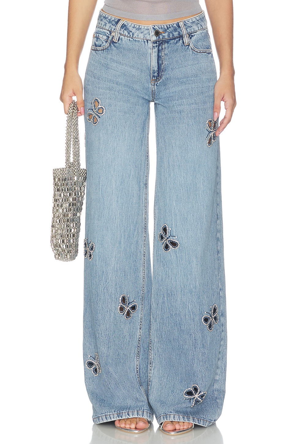 Amazing Embellished Cutout Jean