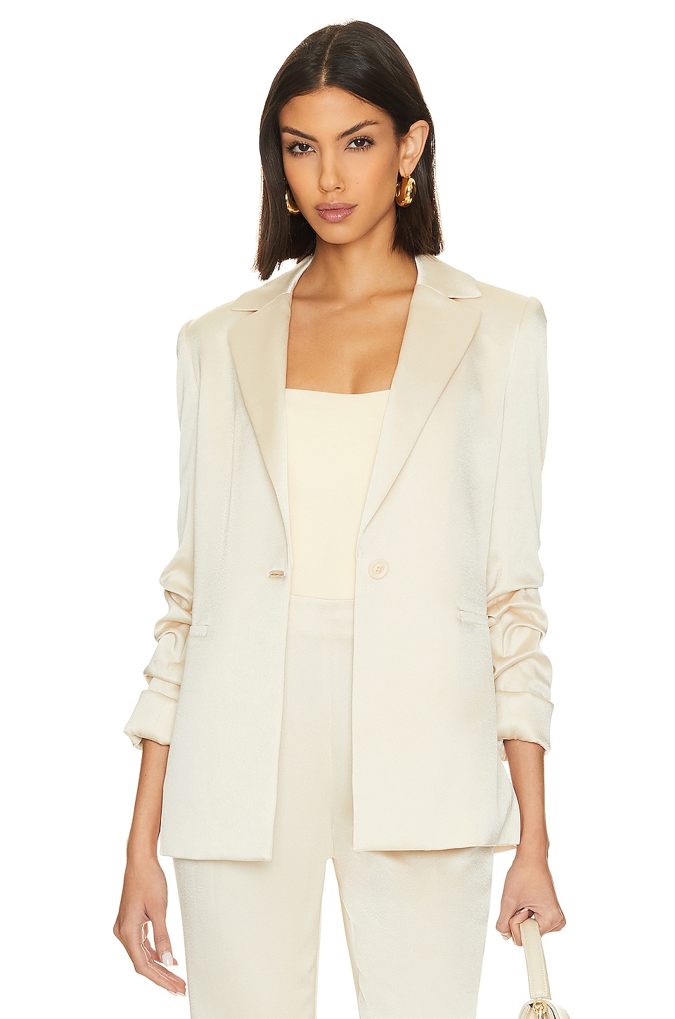 Alice + Olivia Pailey Blazer in Champagne | REVOLVE