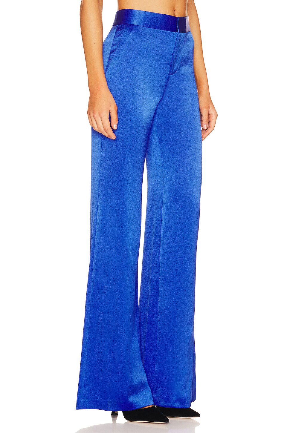 Alice + Olivia Deanna Bootcut Slim Pant in Royalty