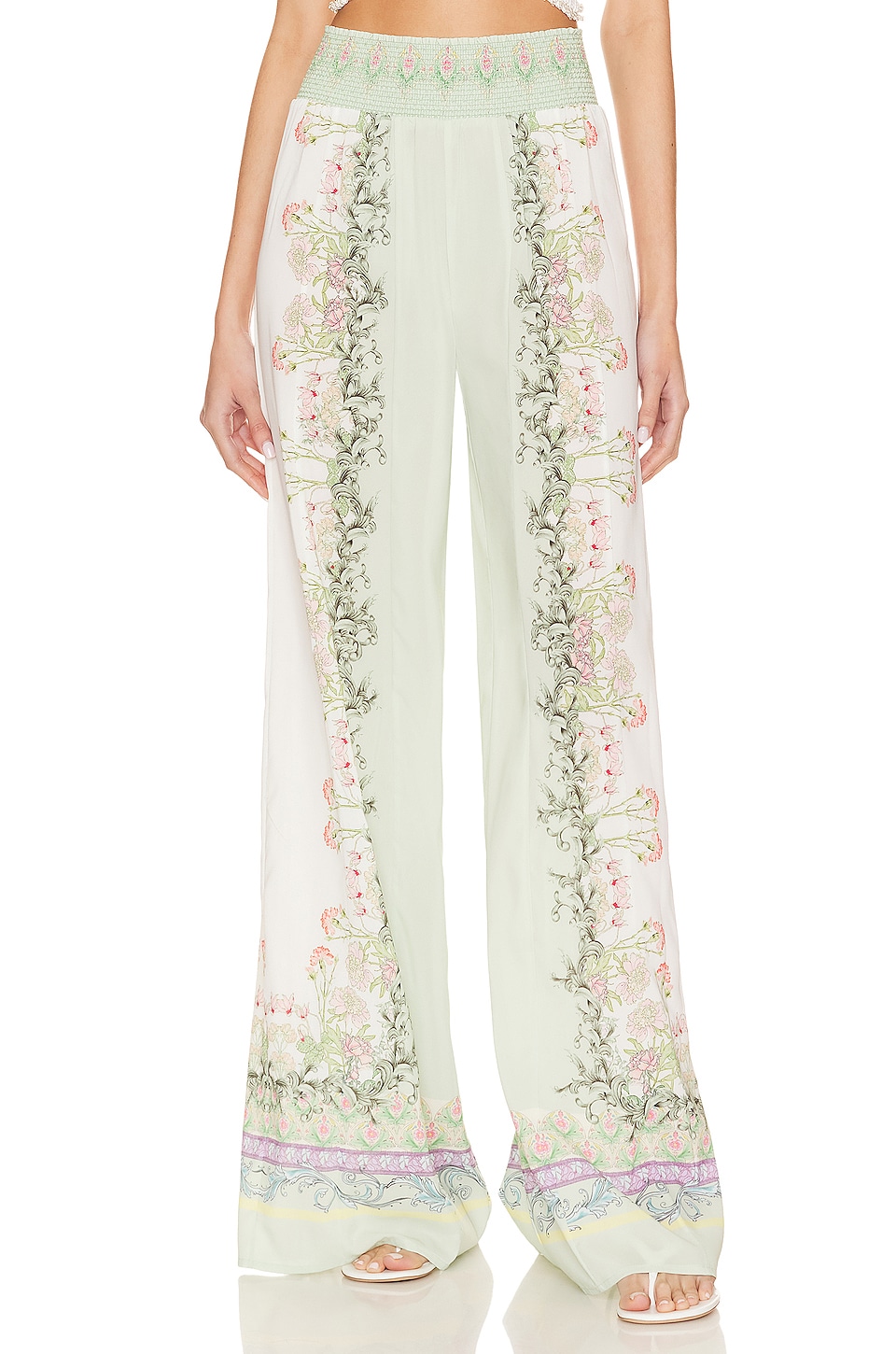 Alice + Olivia Alabama Palazzo Pan in Floral Fest