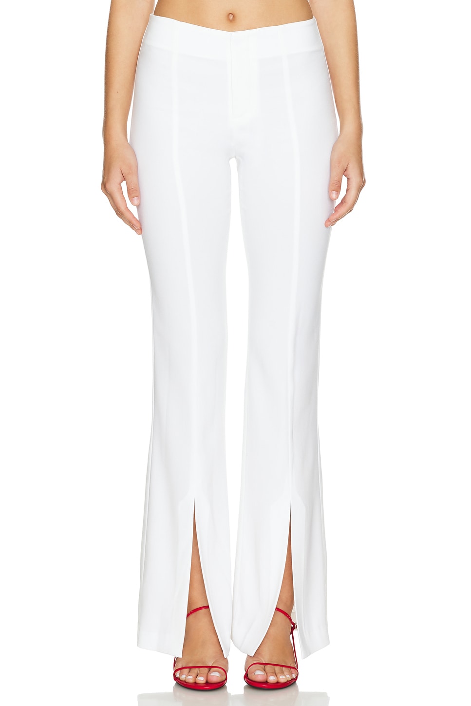 Alice + Olivia Tisa Bootcut Pant in Off White | REVOLVE