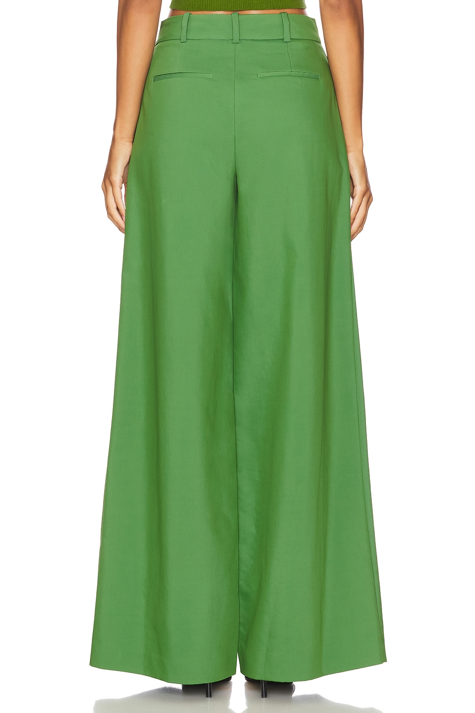 alice + olivia Blaire Ultra Low Rise Pleated Pant
