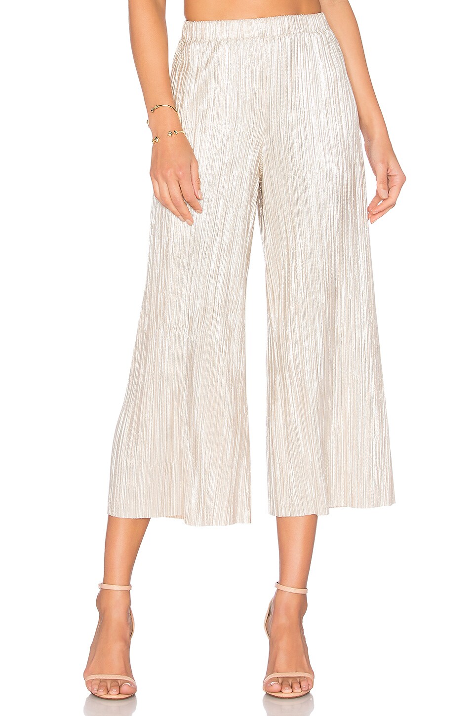 Alice + Olivia Elba Pant in Pale Gold 