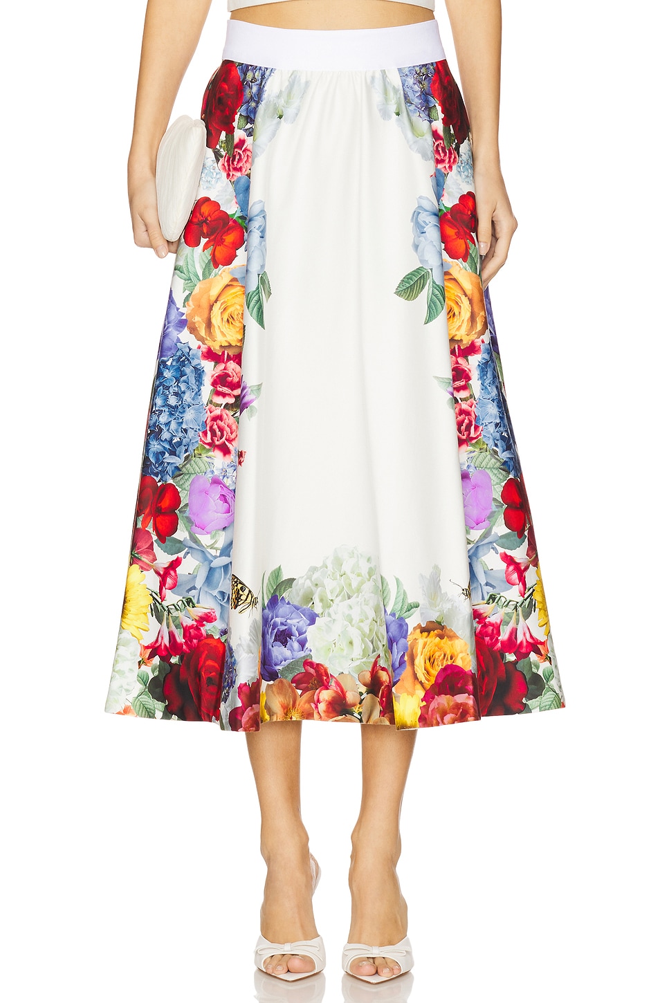 スカート alice+olivia Almira Alma Midlength G old Alice + Olivia Earla Flare Midi-Skirt | Saks Fifth Avenue