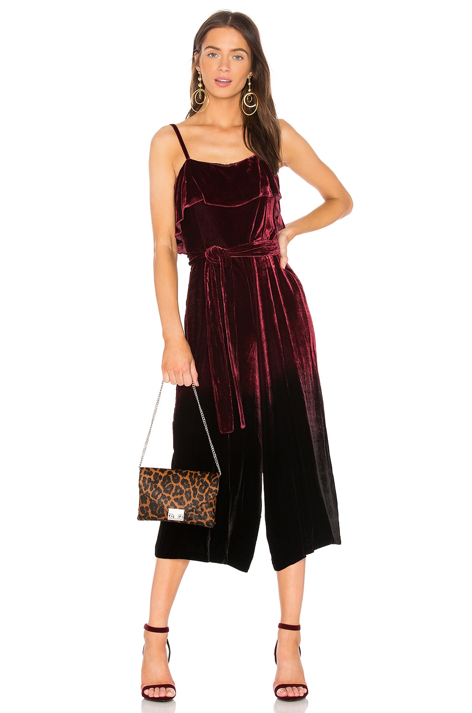 alice and olivia red jumpsuit