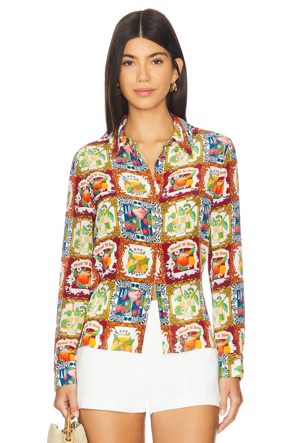 Alice + Olivia Bird store Blouse