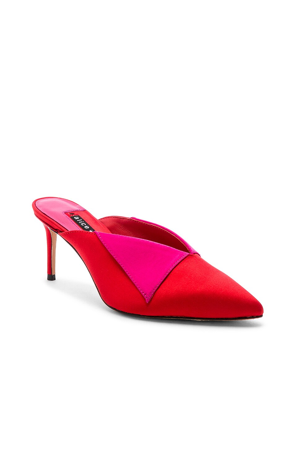 Alice + Olivia Mareist Mule in Cherry & Fuchsia