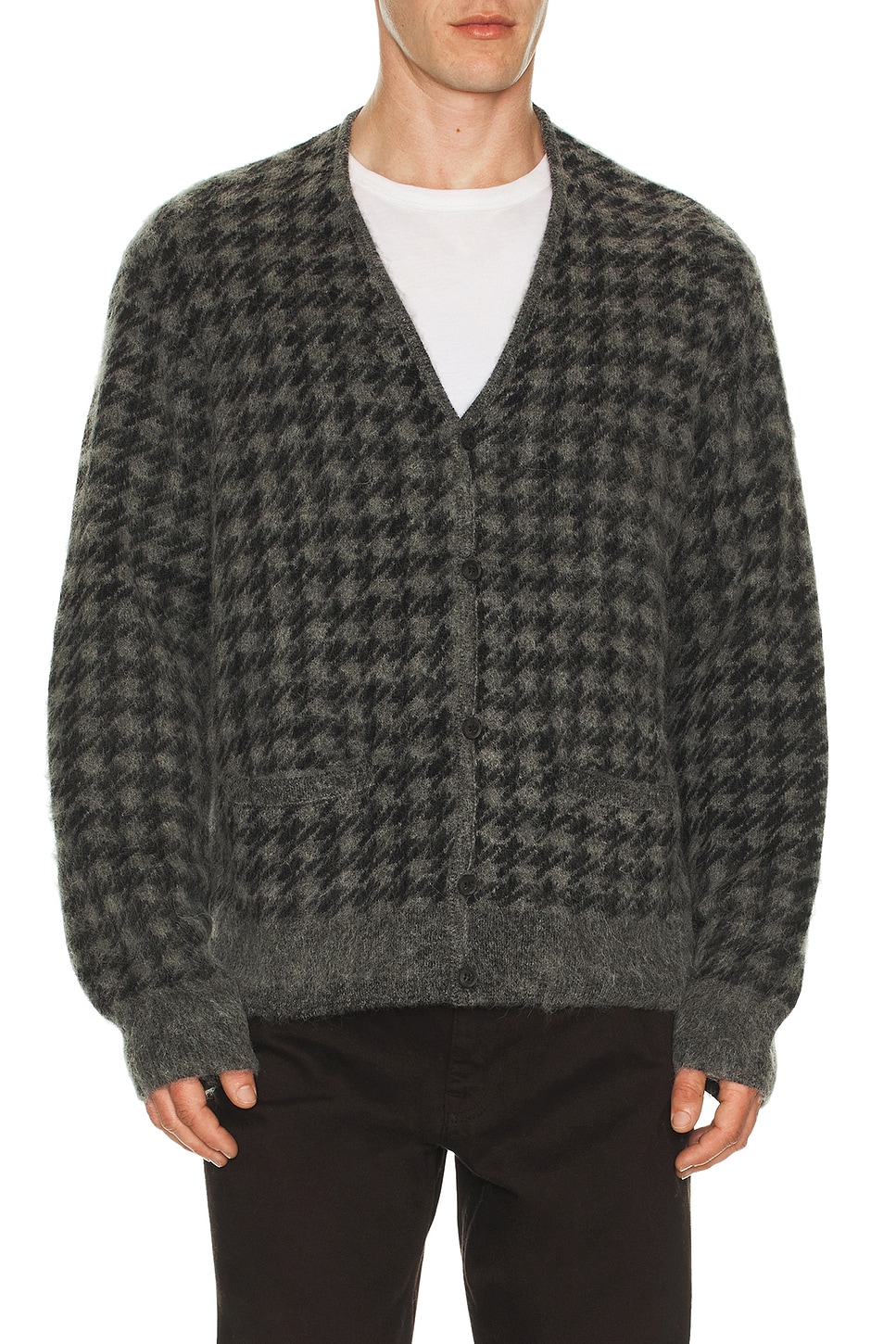 (取寄) オールセインツ メンズ ザイン カーディガン AllSaints men Zain Cardigan Charcoal Grey ALLSAINTS Zain Cardigan in Charcoal Grey | REVOLVE