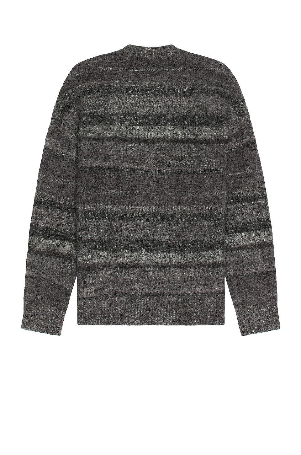 ALLSAINTS Lemmy Cardigan in Black & Grey Marl