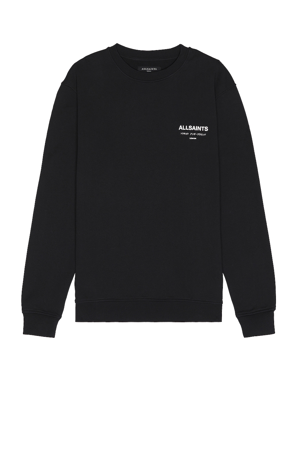 ALLSAINTS Underground Crew in Jet Black
