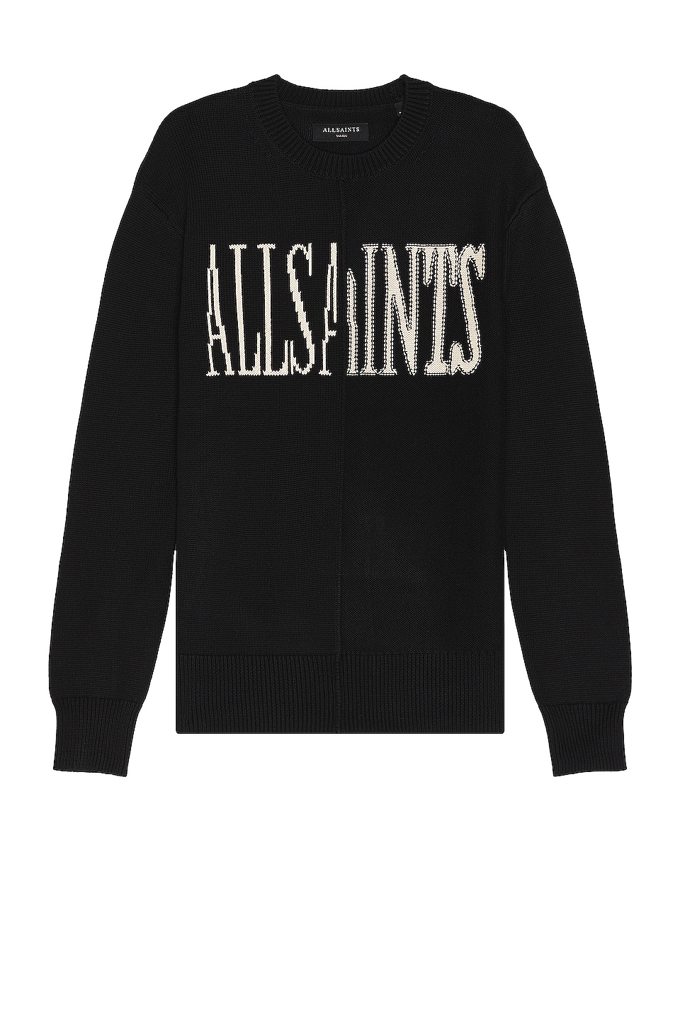 Allsaints Axis Saints Crew In Black Revolve