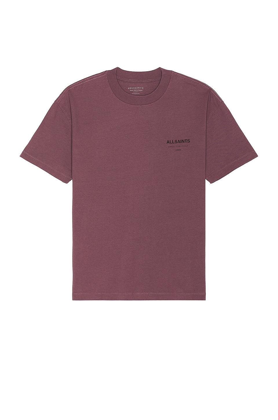 ALLSAINTS Underground Tee en Sage Purple