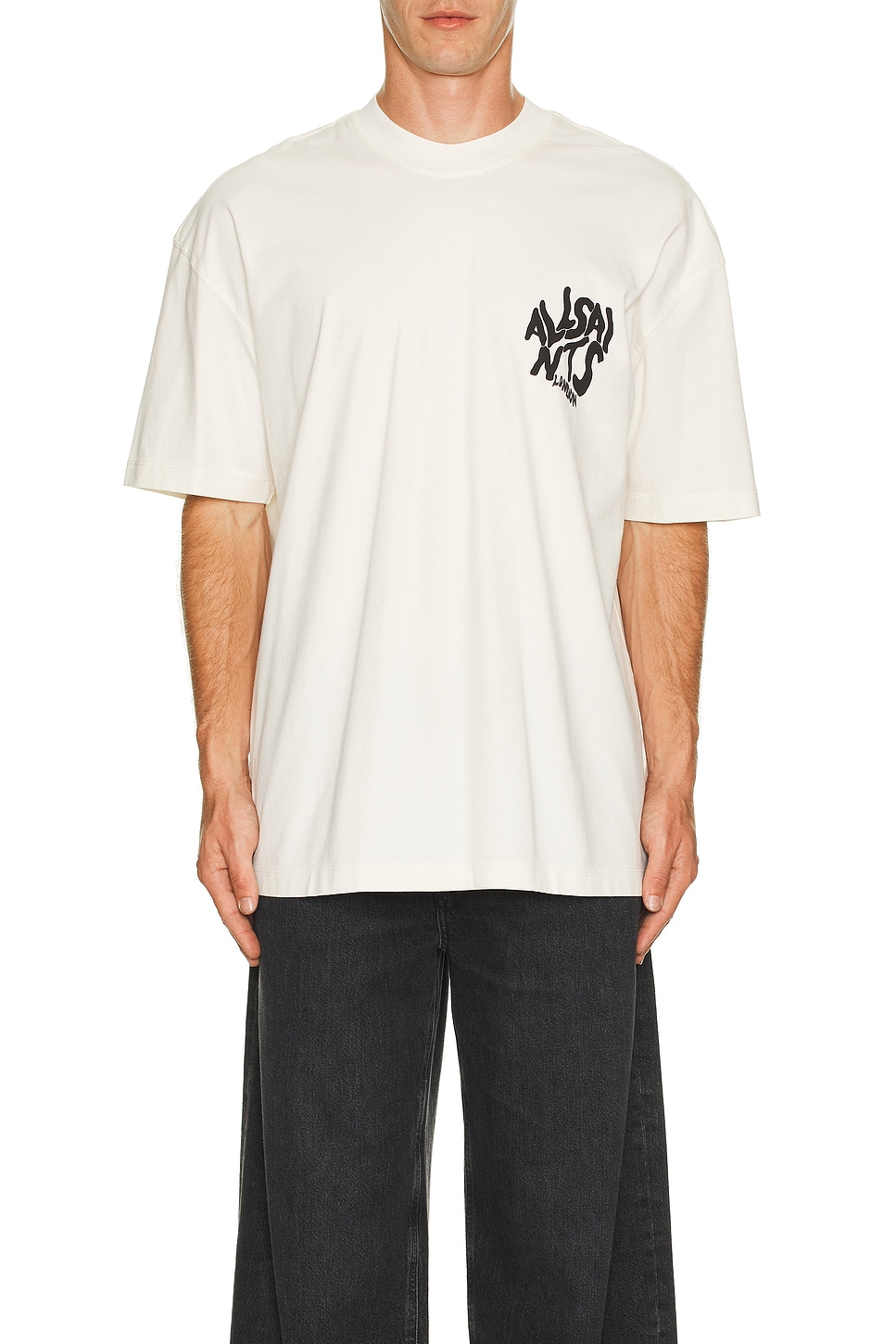 ALLSAINTS Orlando Tee in Ashen White | REVOLVE