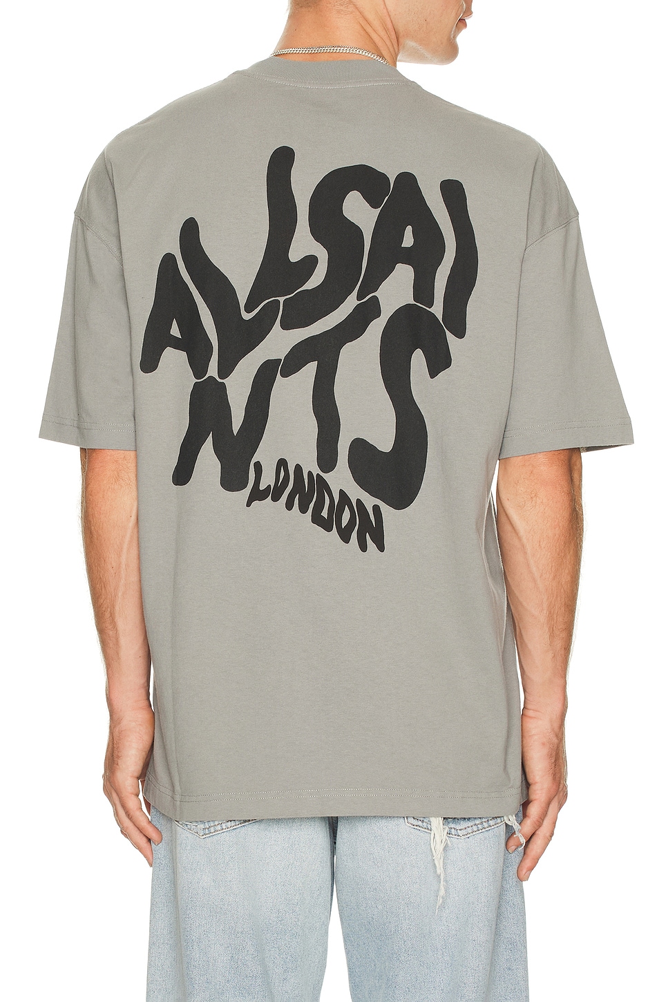 (取寄) オールセインツ メンズ オーランド クルー AllSaints men Orlando Crew March Grey ALLSAINTS Orlando Crew Neck Tee in March Grey | REVOLVE