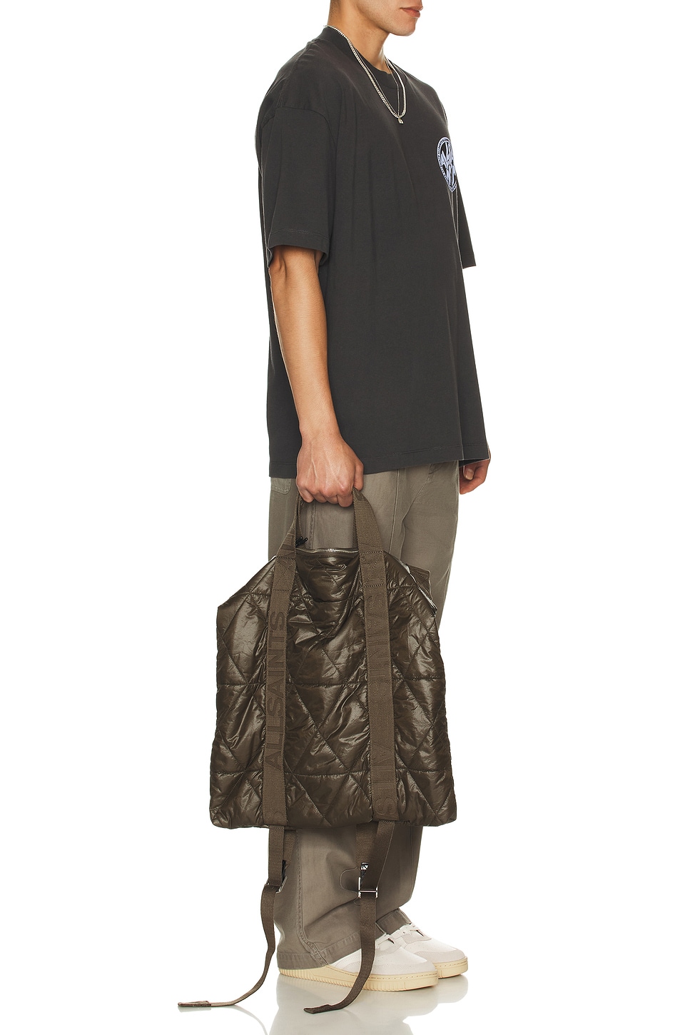 Quilted Army Green All Saints Backpack All Saints | Bags | Quilted Army Green All Saints Backpack  main image 2