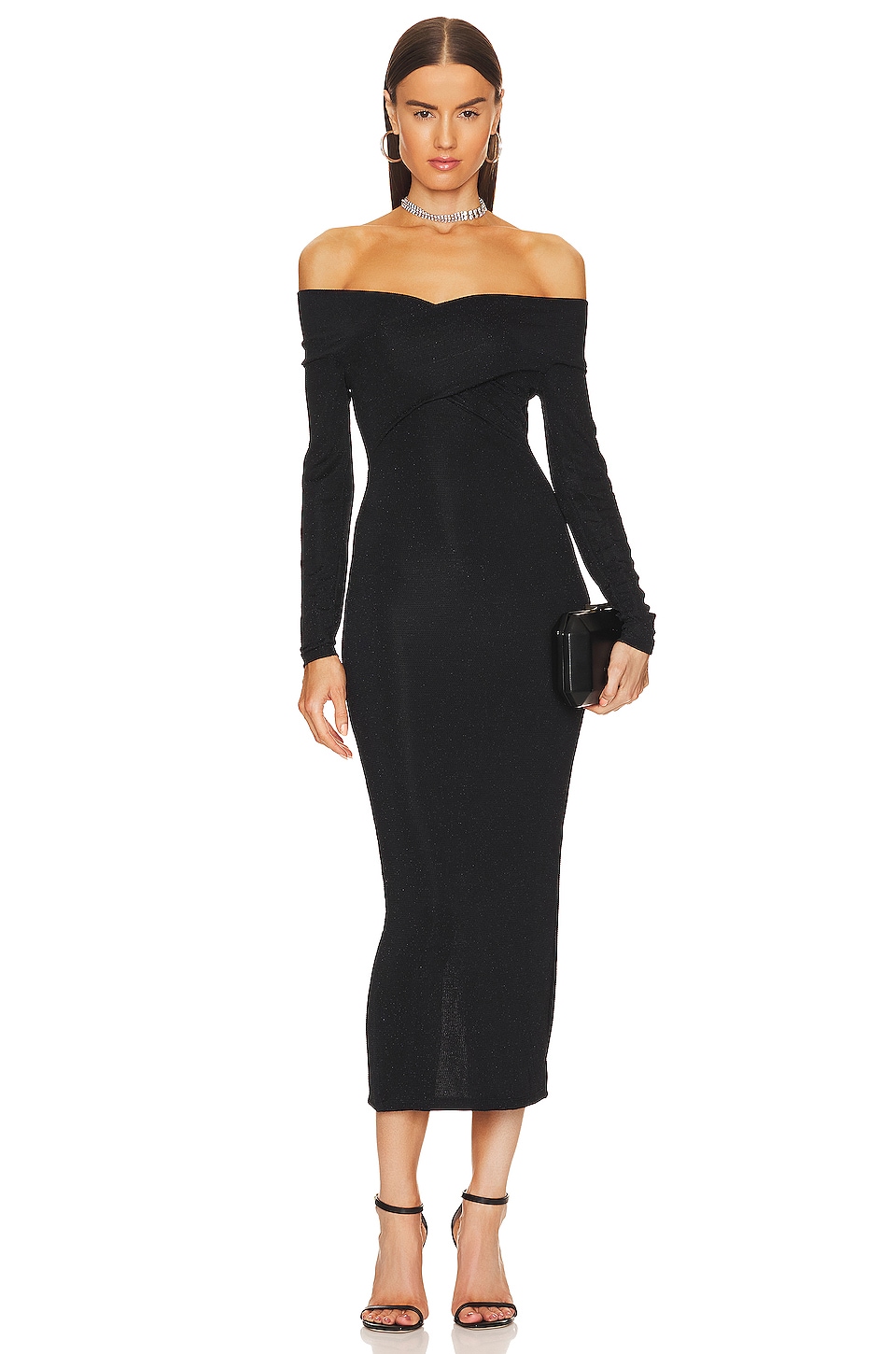 ALLSAINTS Delta Shimmer Dress in Black | REVOLVE