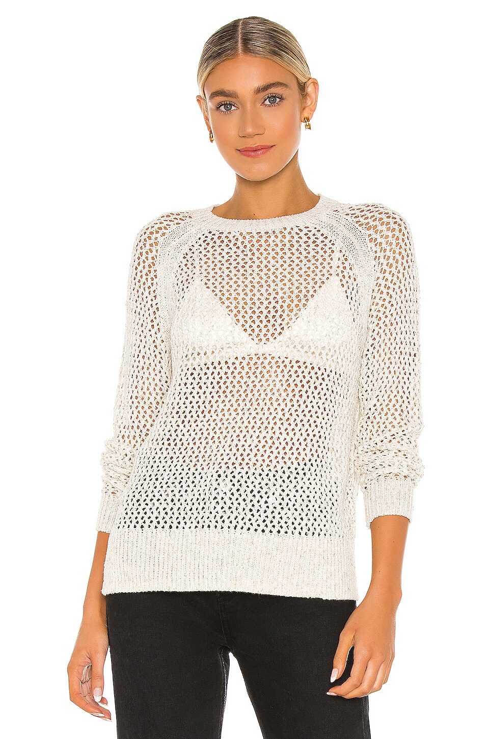 gold mesh sweater