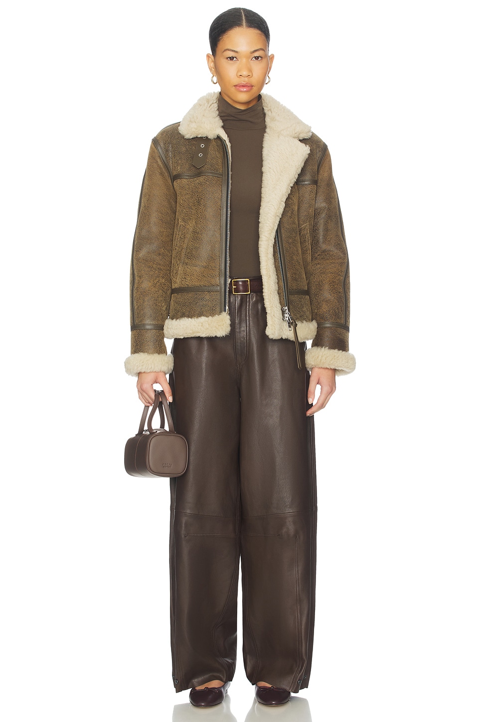 ジャケット・アウター AllSaints Lorel leather jacket ALLSAINTS LOREL ジャケット - Vintage Brown | REVOLVE