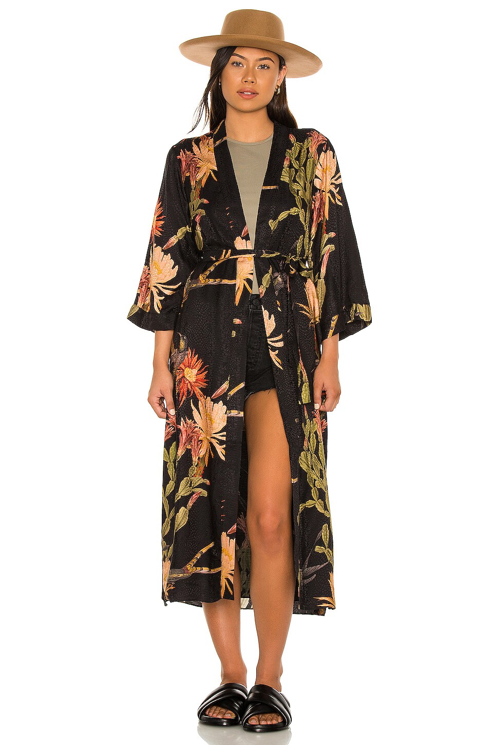 ALLSAINTS Carine Nolina Kimono in Black