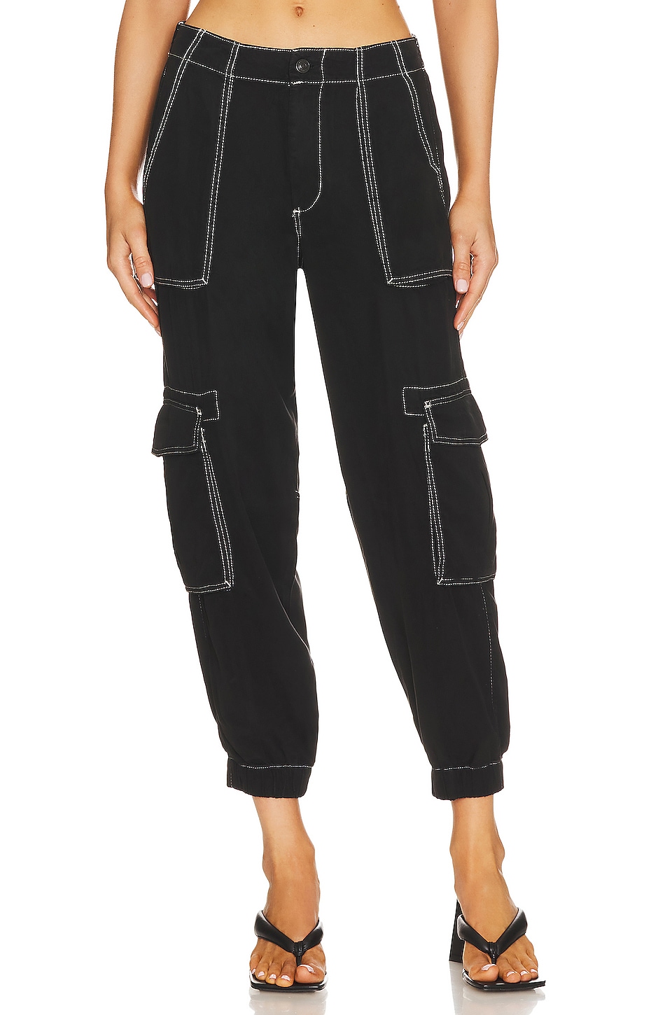 ALLSAINTS Freida Stitch Trouser in Black