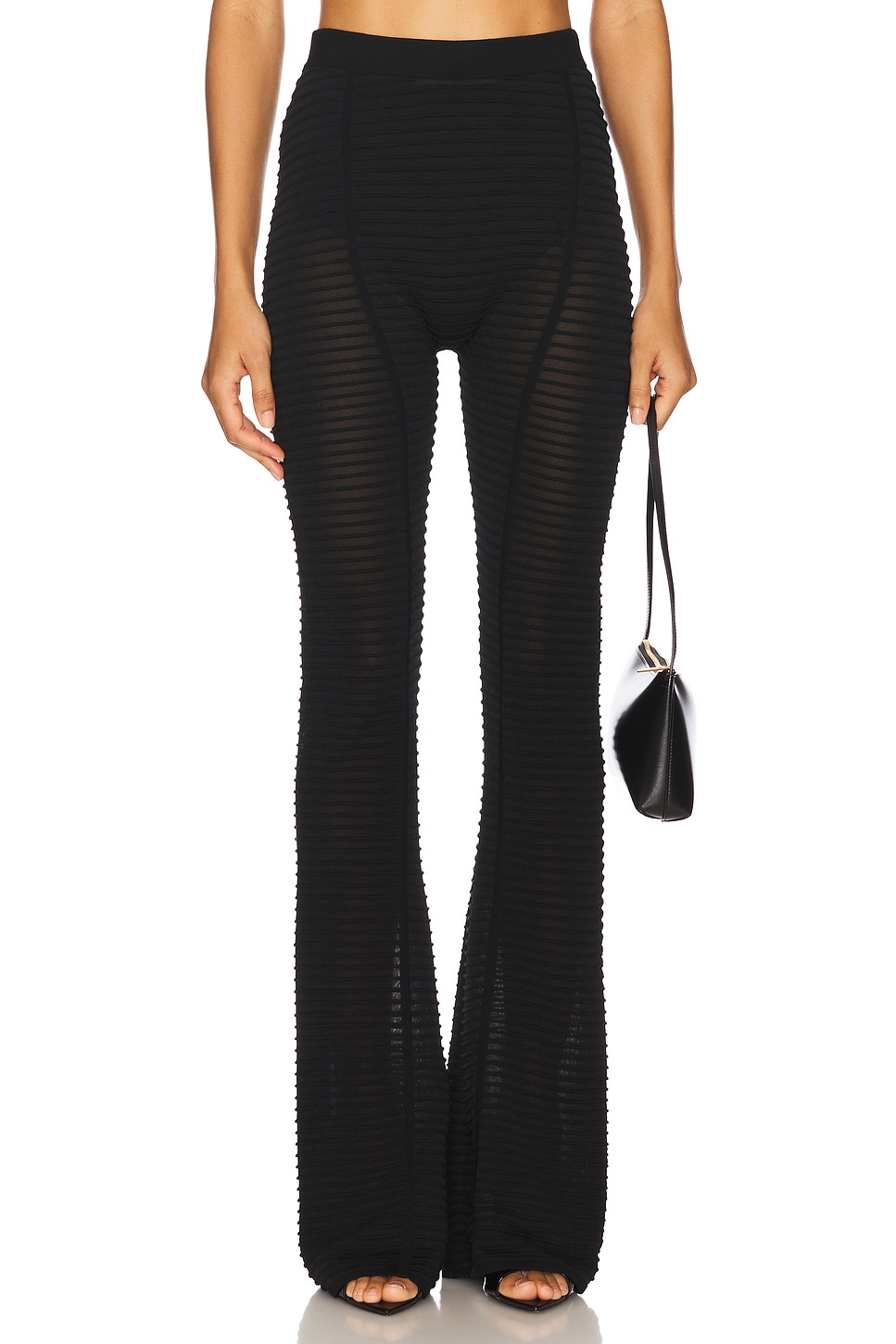 新品：ALL SAINTS TAVE TROUSERS BLACK SIZE8 All Saints Tave High Rise Pleated Black Wide Leg Trousers
