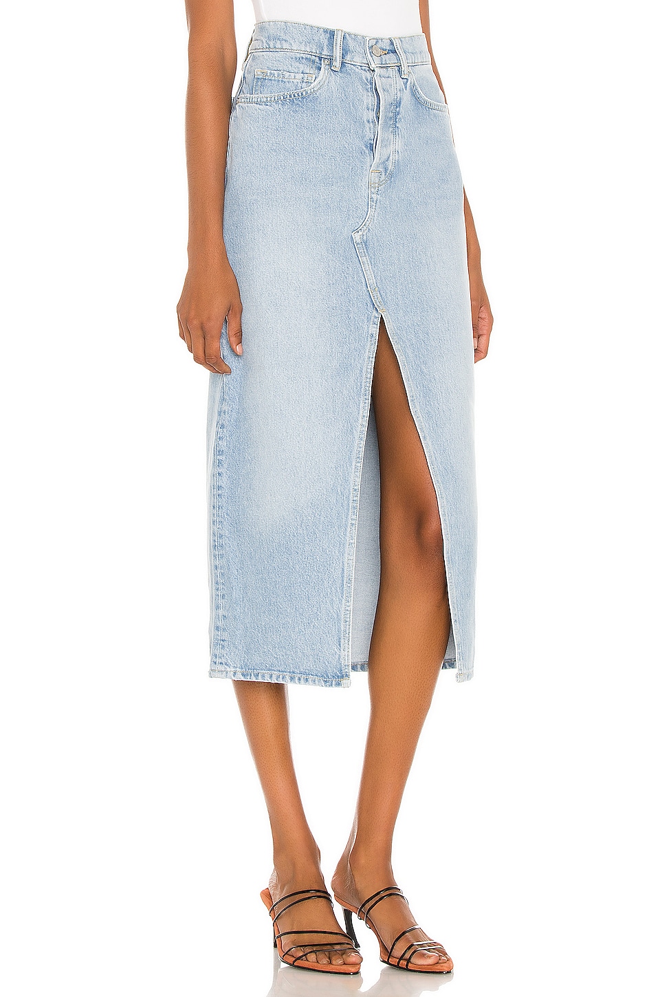ALLSAINTS Dottie Denim Maxi Skirt in Indigo Blue REVOLVE