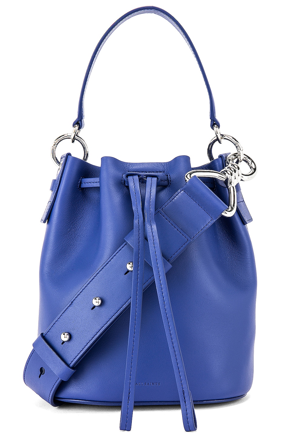 ALLSAINTS Captain SM Bucket Bag in Cobalt Blue | REVOLVE